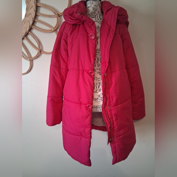 Kate Spade New York Hot Pink Girl's Sweetheart Pink Puffer Size 164/14Y XL - Picture 4 of 9